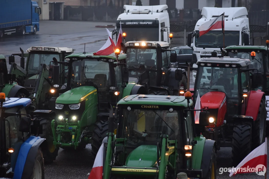 Protesty rolnicze w powiecie gostyńskim 2024