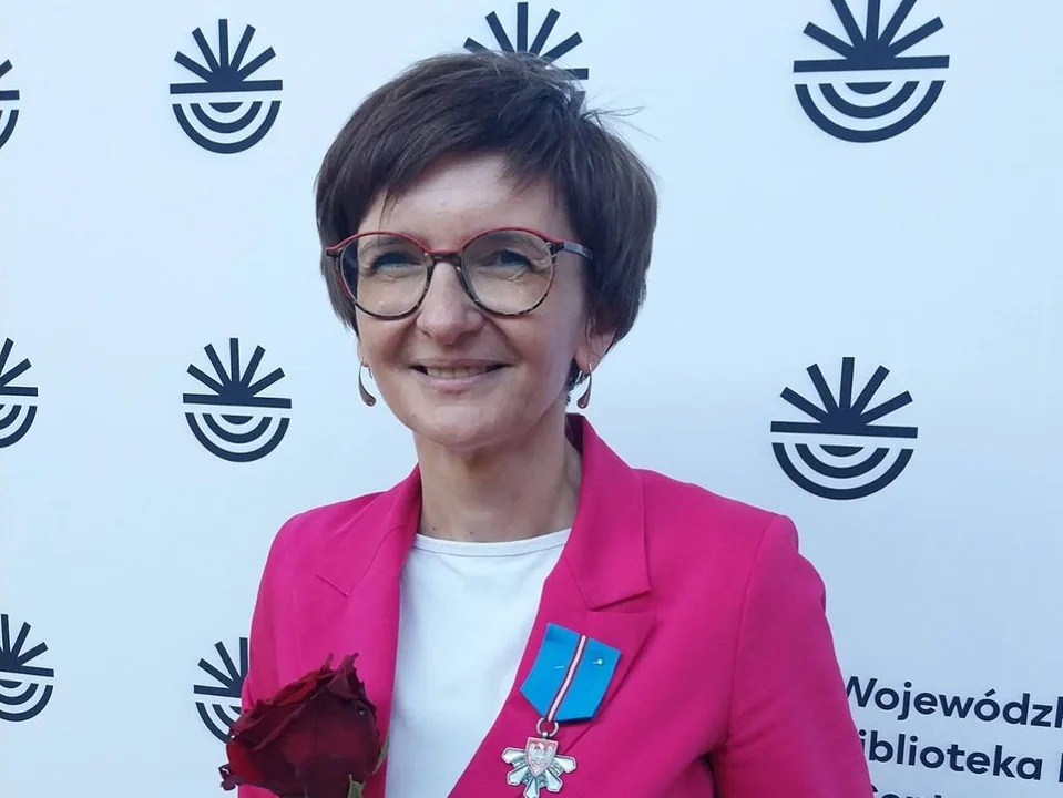 Dyrektorka biblioteki w Jarocinie, Agnieszka Borkiewicz zasłużona dla województwa wielkopolskiego