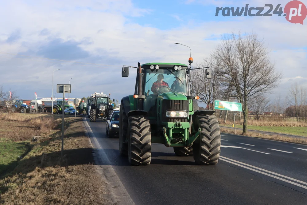 Rolnicy przejechali z gminy Miejska Górka do Rawicza i z powrotem