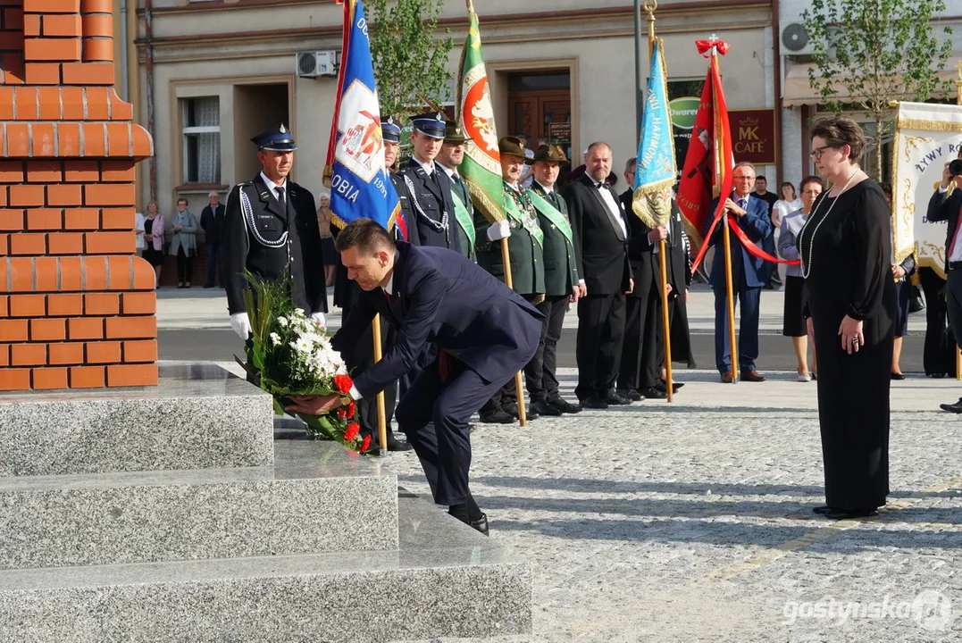 Poświęcenie figury Św. Jana Nepomucena w Krobi