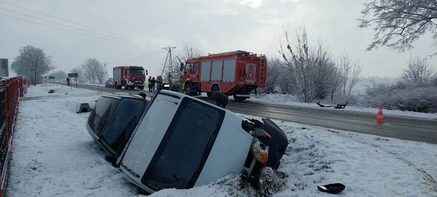 Kolizja na ul. Pleszewskiej w Dobrzycy