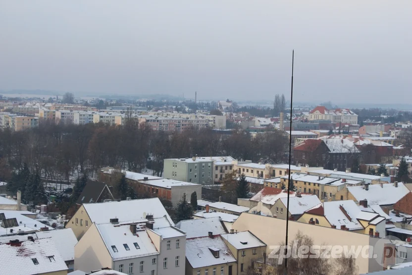 Panorama Pleszewa - widok z elewatora zbożowego