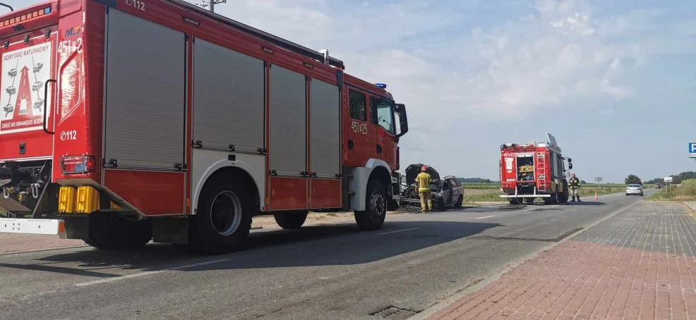 Pożar samochodu w Potarzycy