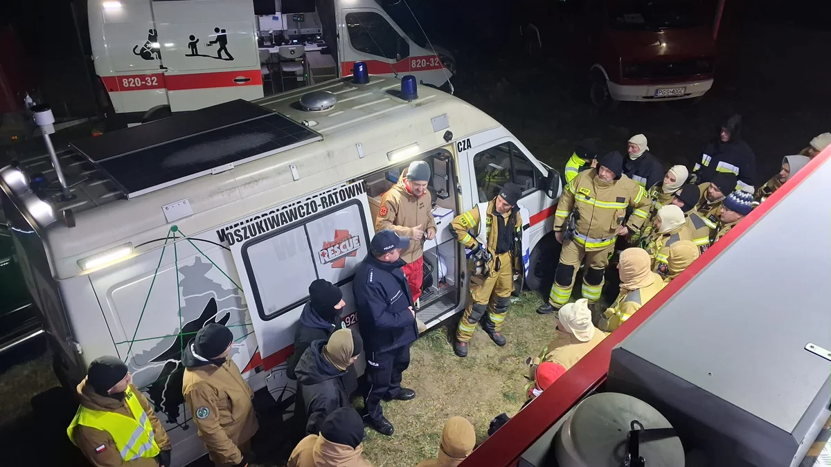 Poszukiwania koboiety na granicy powiatu gostyńskiego i jarocińskiego