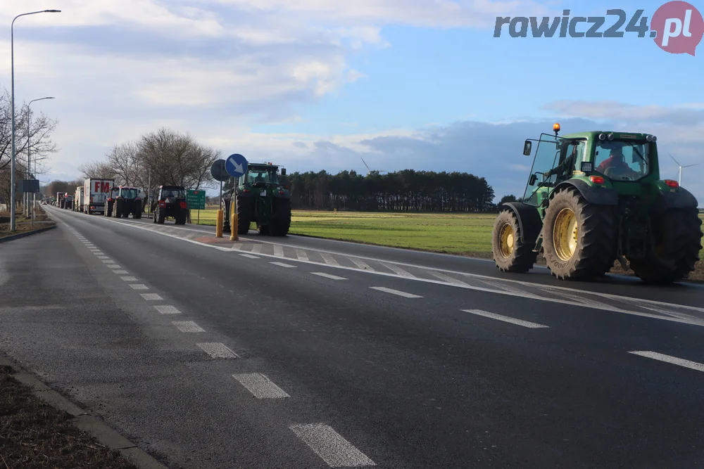 Rolnicy przejechali z gminy Miejska Górka do Rawicza i z powrotem