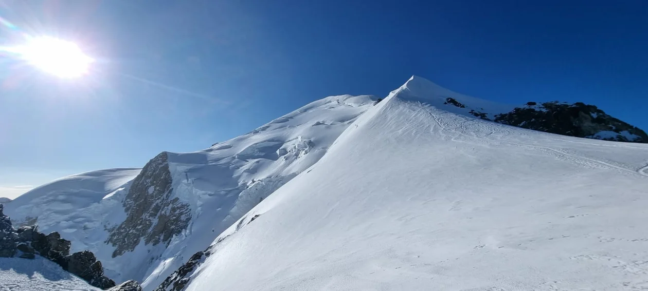 Ultramaratończyk Rafał Przybył z Bodzewka Pierwszego zdobył Mont Blanc