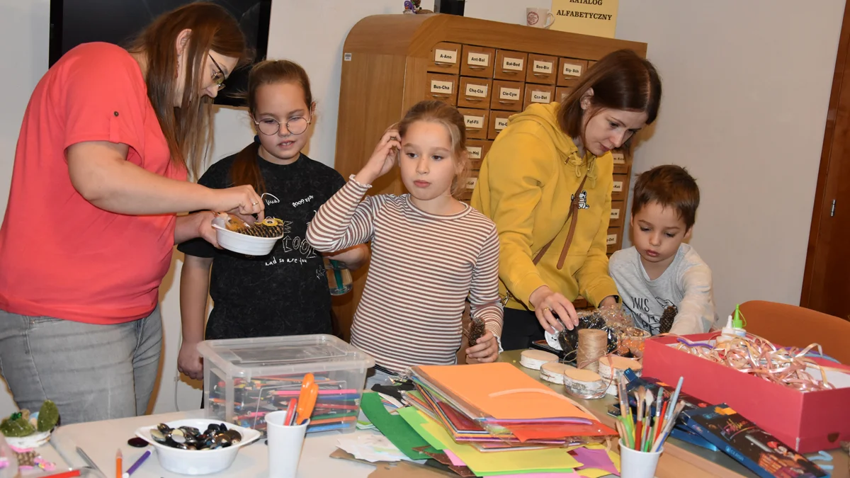 Jesienne warsztaty w bibliotece publicznej w Gostyniu