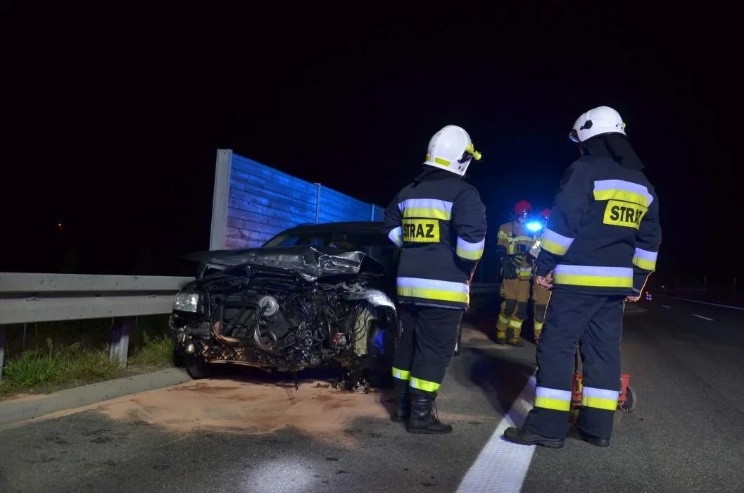 Pijany kierowca audii spowodował kolizję na obowodnicy Jarocina