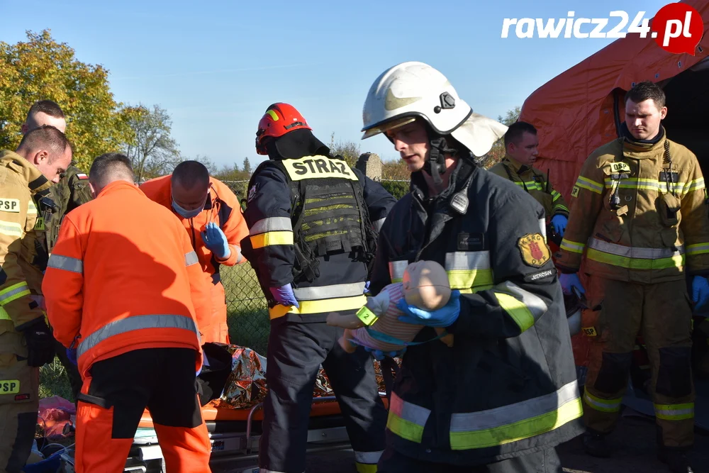 Ćwiczenia służb w Sarnowie i Rawiczu