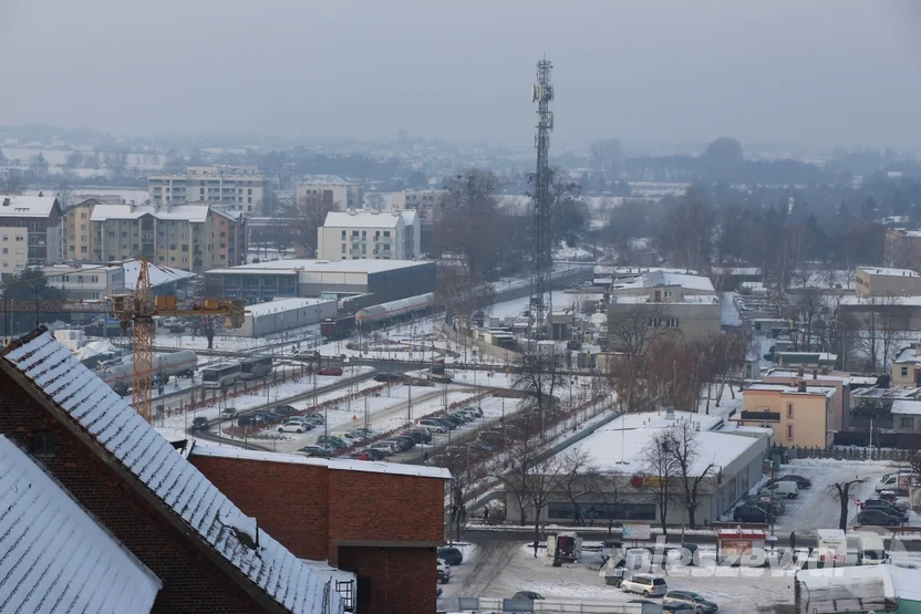 Panorama Pleszewa - widok z elewatora zbożowego