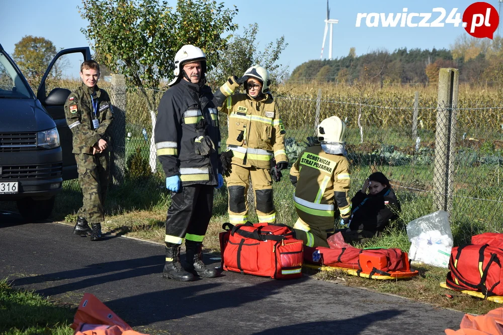 Ćwiczenia służb w Sarnowie i Rawiczu