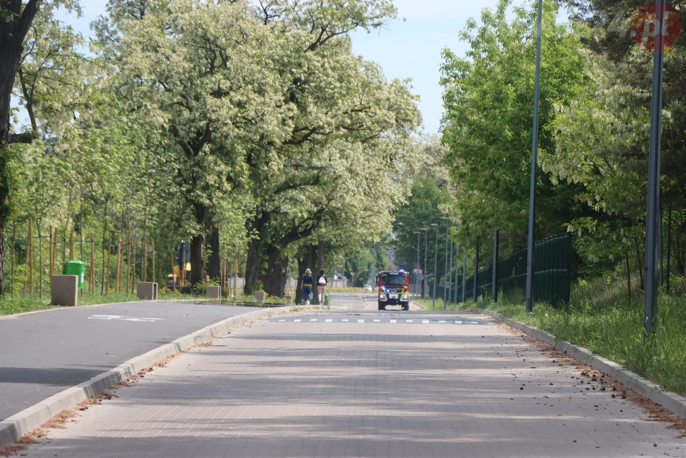 Punkt czerpania wody na poligonie