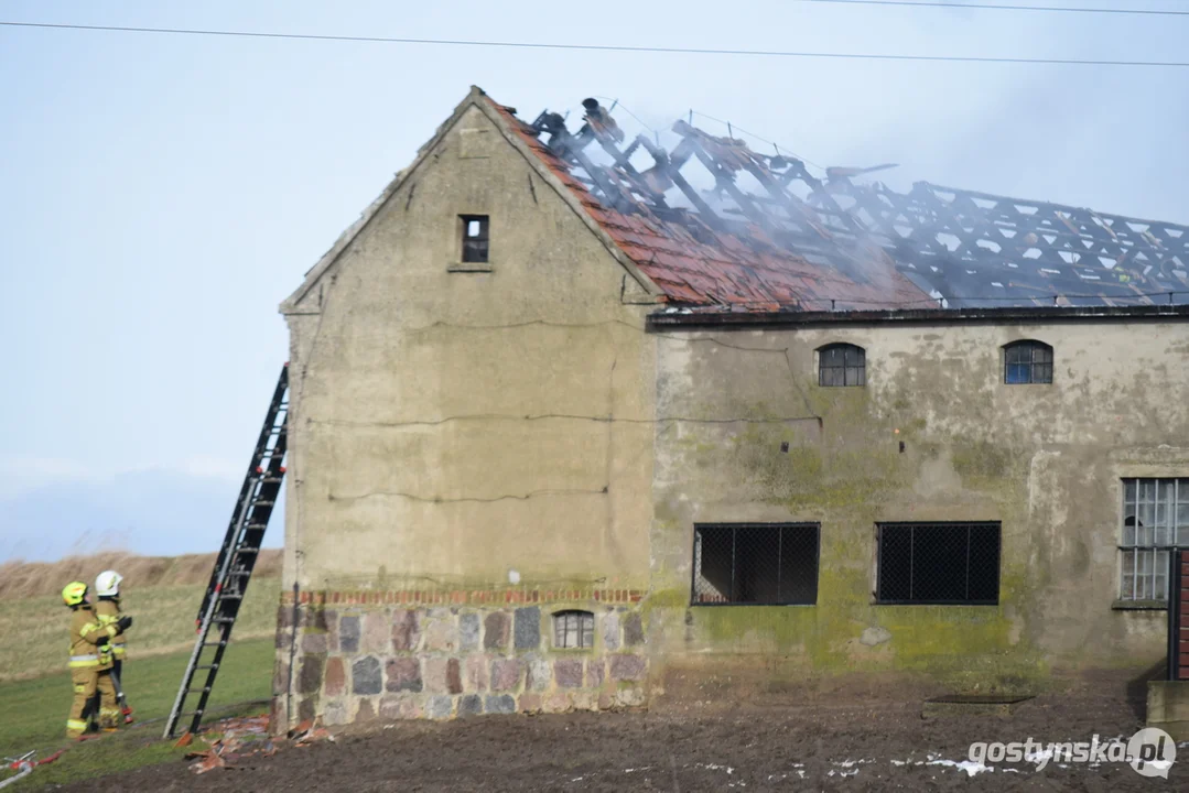 Pożar stodoły w Drogoszewie