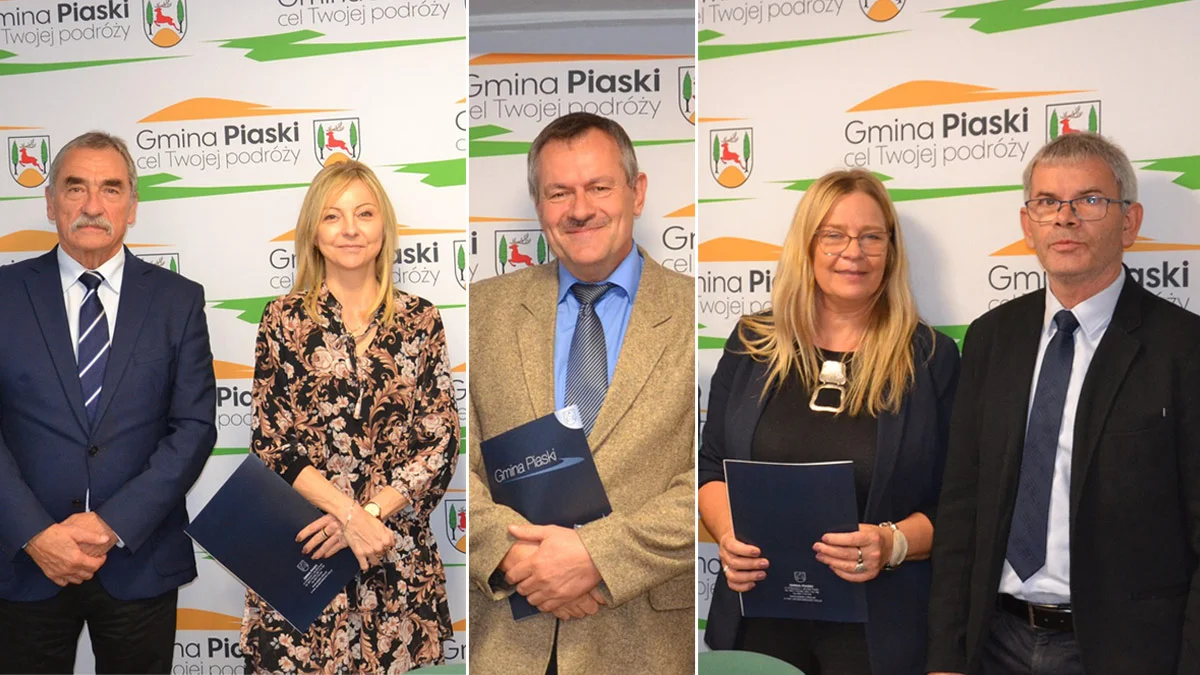Nagrodzeni dyrektorzy i nauczyciele w gminie Piaski