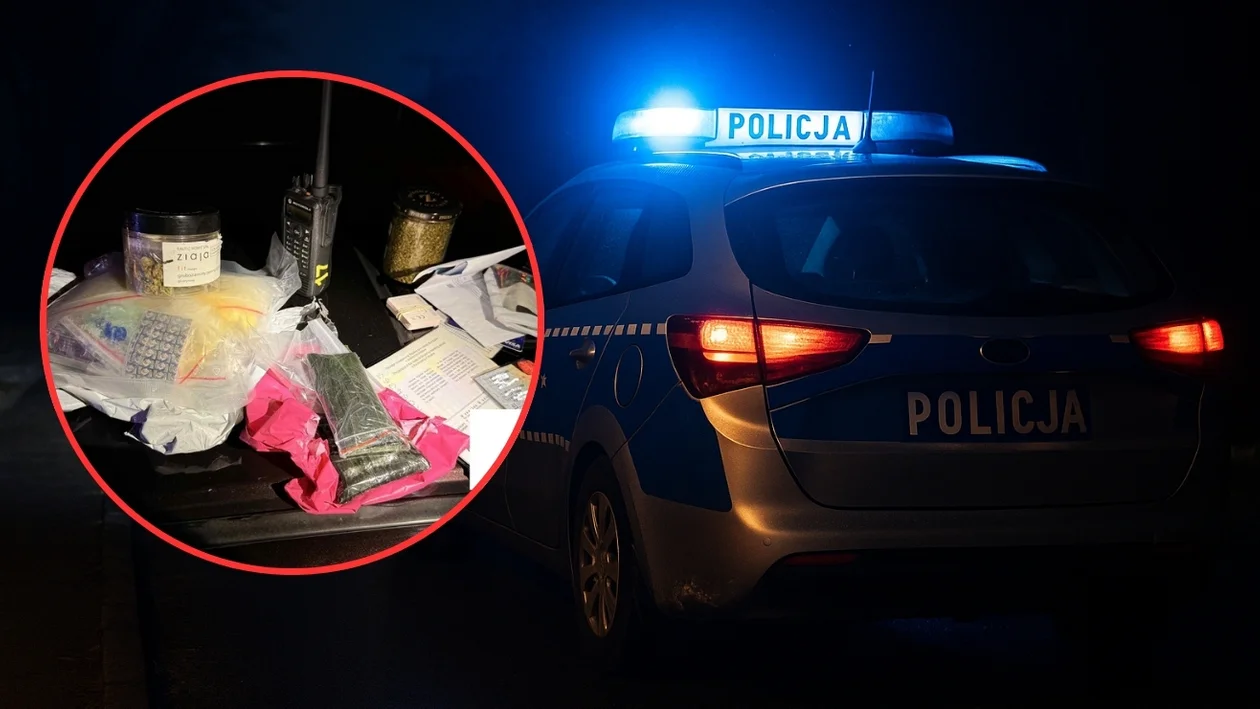 Zduny: Kontrola drogowa ujawniła ponad kilogram narkotyków. 29-latek trafił do aresztu [ZDJĘCIA]