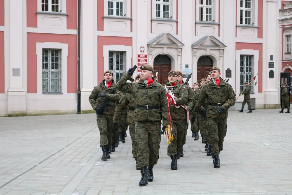 Przysięga żołnierzy 12. Wielkopolskiej Brygady Obrony Terytorialnej