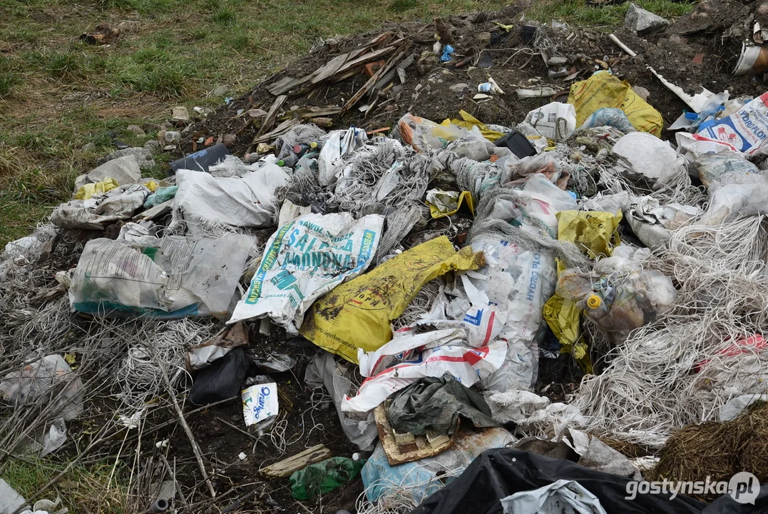 Ogromna hałda śmieci na polu w Żytowiecku