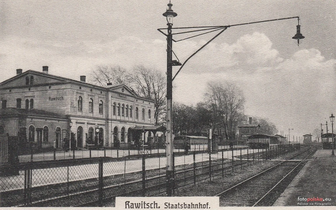 Dworzec kolejowy w Rawiczu 1910-1920