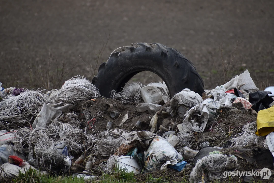 Ogromna hałda śmieci na polu w Żytowiecku