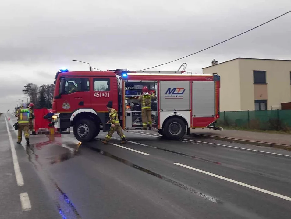 Potrącenie pieszego w Cielczy. Śmiertelny wypadek