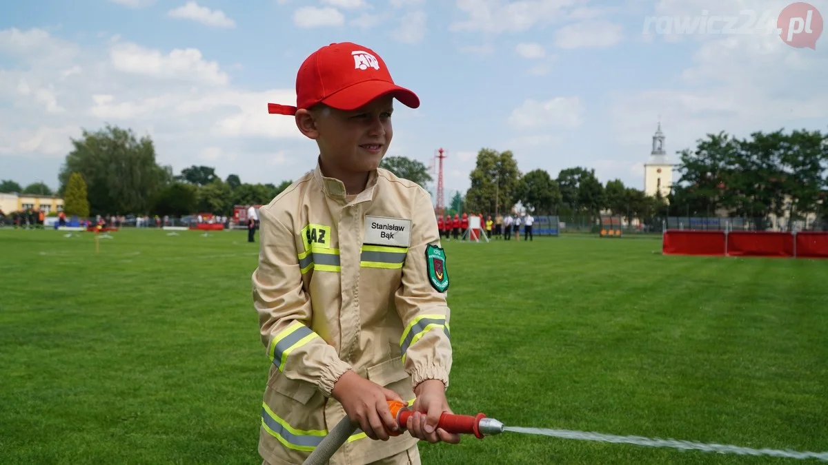 Dziecięce Drużyny Pożarnicze na zawodach w Miejskiej Górce