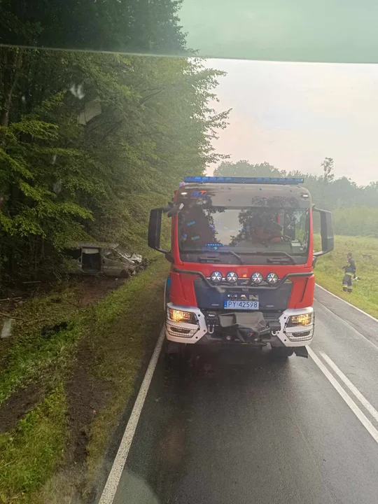 Wypadek między Krotoszynem a Sulmierzycami