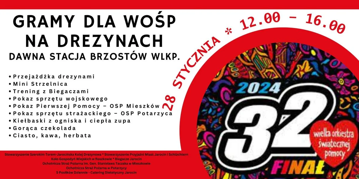 Wielka Orkiestra Świątecznej Pomocy na Ziemi Jarocińskiej. Zobacz, co się będzie działo