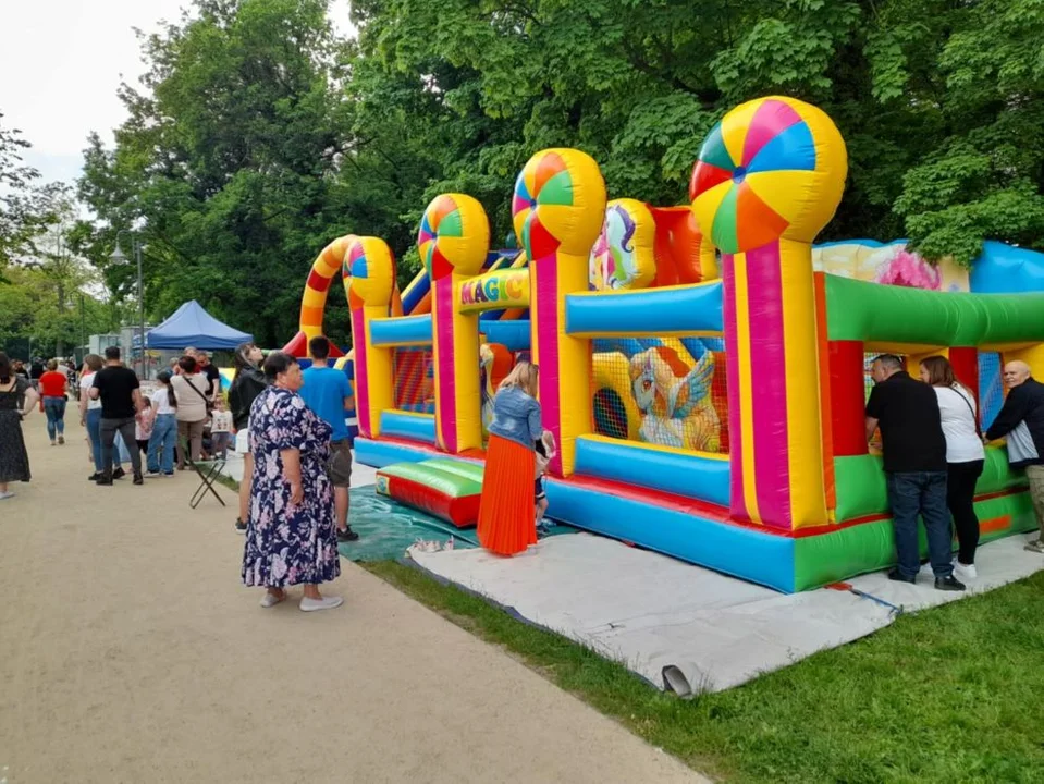 Piknik na polanie w parku Radolińskich w Jarocinie