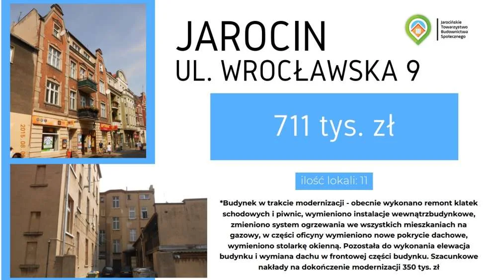 Budynki JTBS-u zmodernizowane w latach 2015-2023