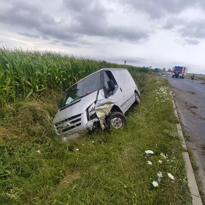 Nowy Folwark: Zderzenie dwóch samochodów