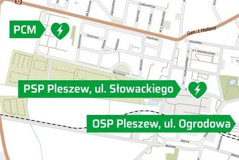 Mapa AED w Mieście i Gminie Pleszewie