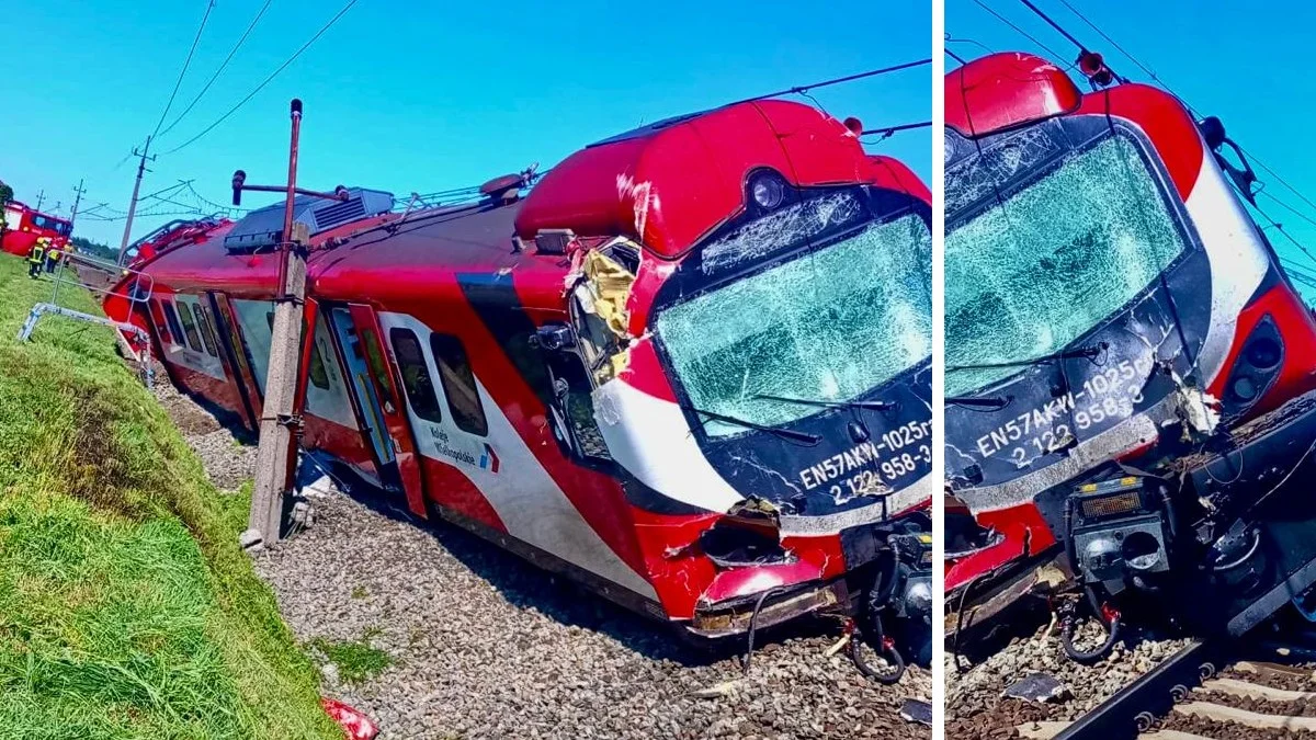 Wypadek kolejowy w powiecie obornickim