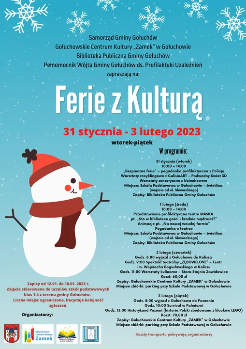 "Ferie z Kulturą" w Gołuchowie