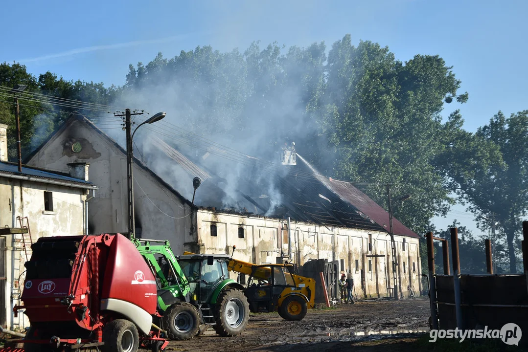 Pożar w gospodarstwie w Podrzeczu