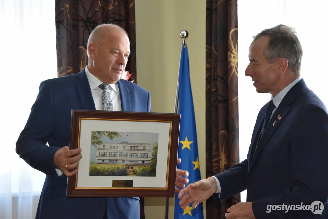 Tomasz Grodzki, marszałek Senatu RP X kadencji z wizytą w Gostyniu i Borku Wlkp.