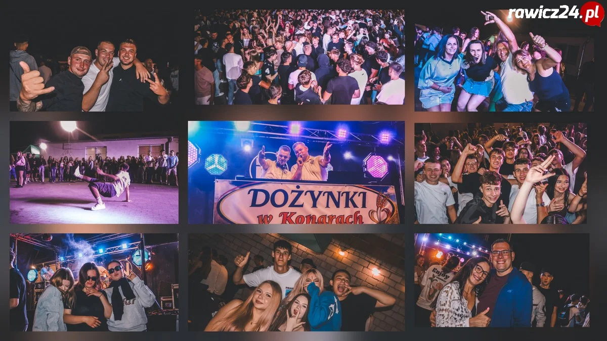 Zabawa dożynkowa w Konarach