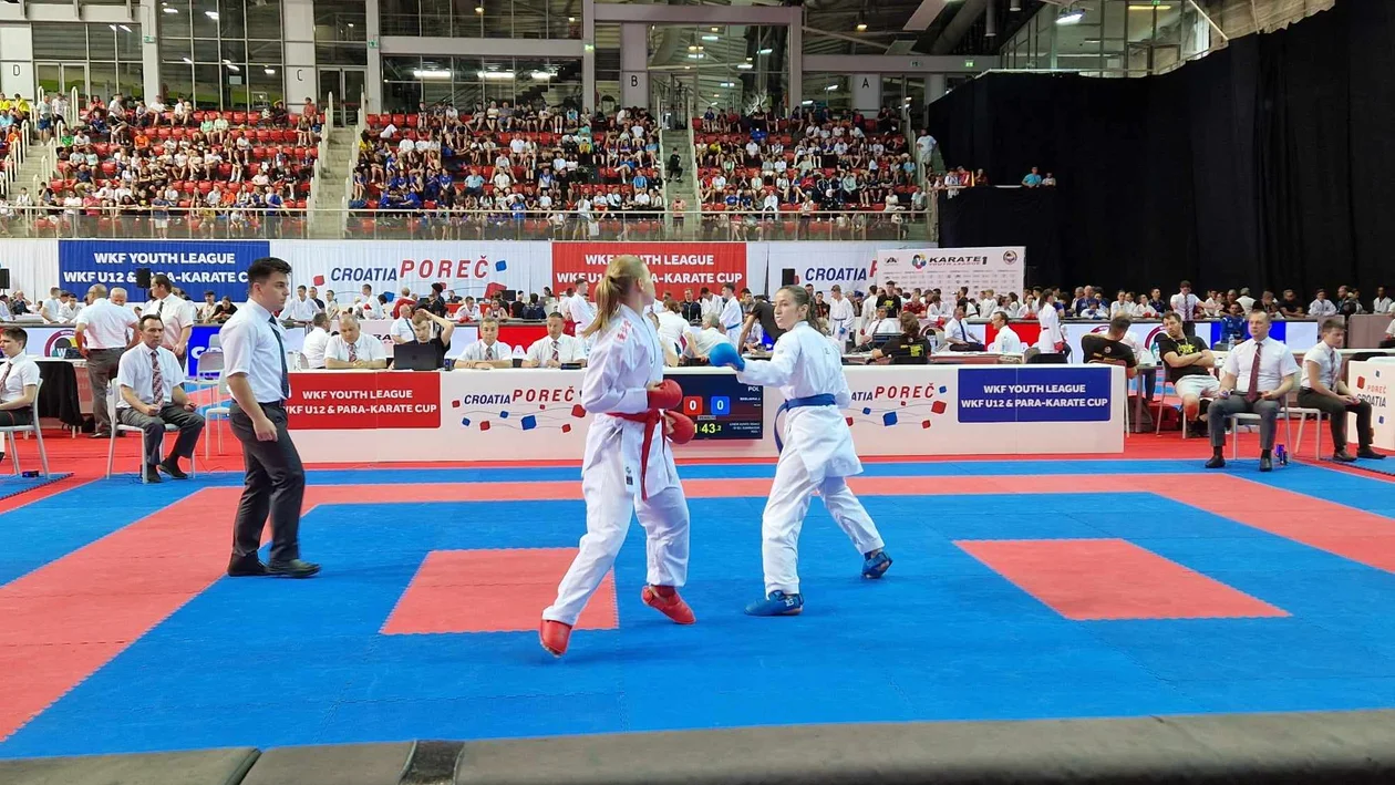 Julia Maślanka z UKEMI Kobylin na KARATE1 YOUTH LEAGUE - POREC 2023