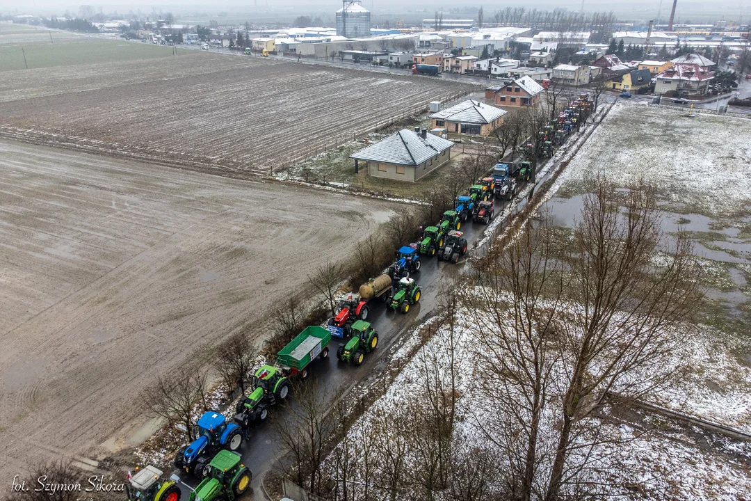 Protest rolników w powiecie krotoszyńskim
