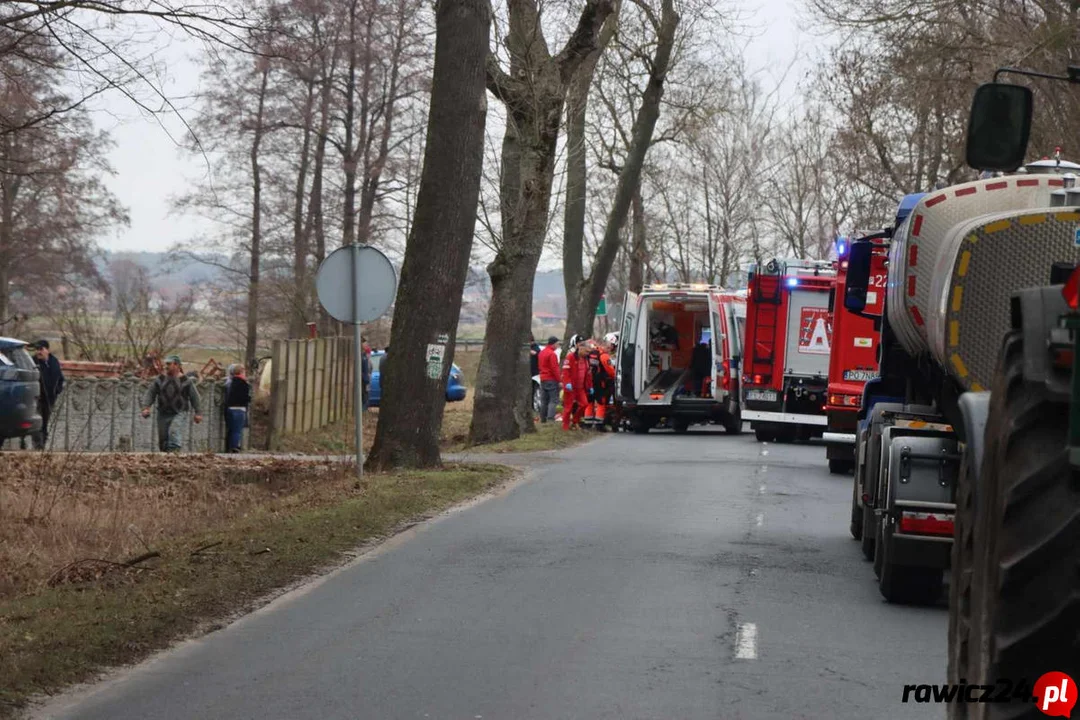 Wypadek na pograniczu gminy Pakosław i Jutrosin