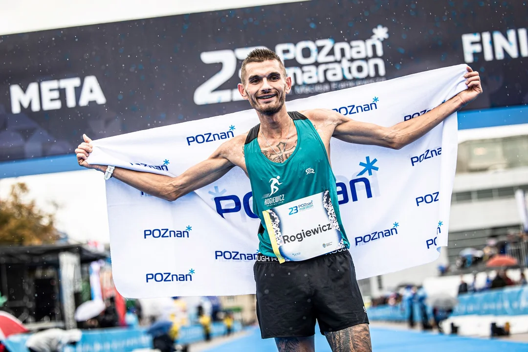 Andrzej Rogiewicz zajął drugie miejsce w Poznań Maratonie 2024 w kategorii mężczyzn