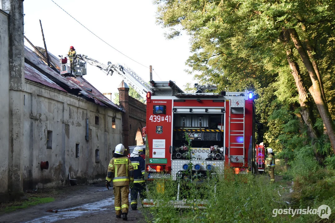 Pożar w gospodarstwie w Podrzeczu