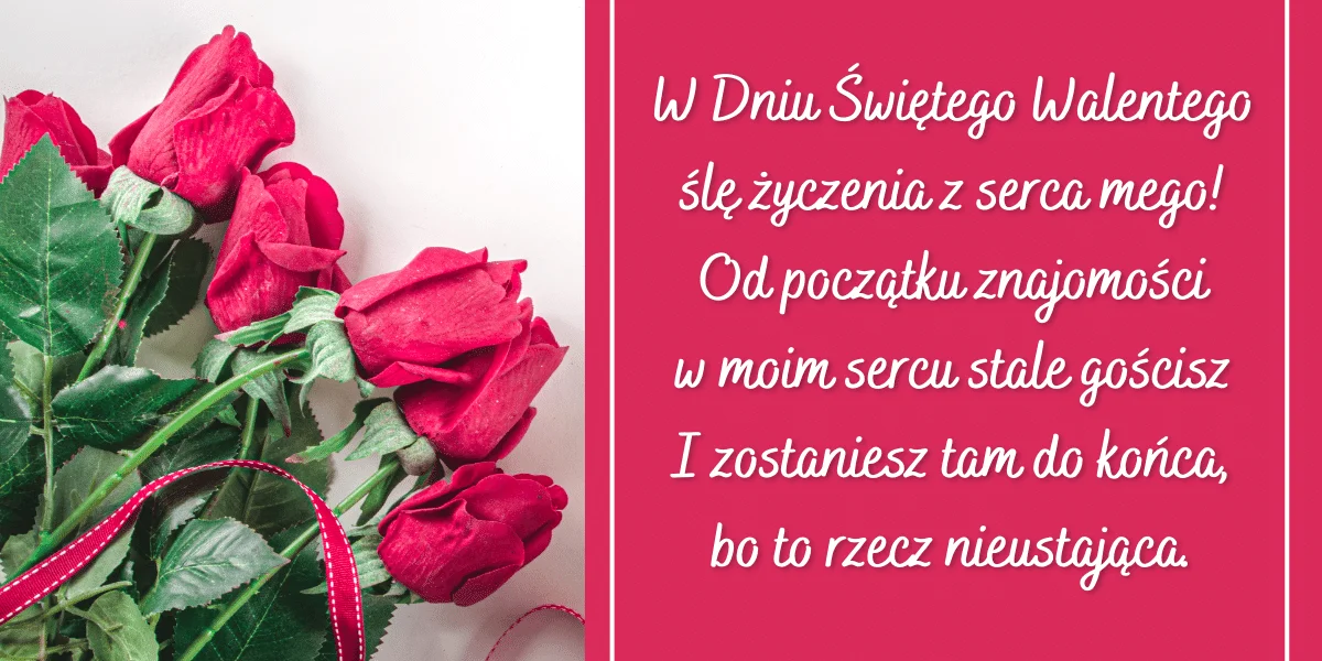 Pomysł na piękne wyznanie miłosne w Walentynki - życzenia 2023