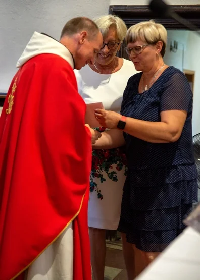 Pożegnanie wikariusza o. Radomira Buchcika w Choczu