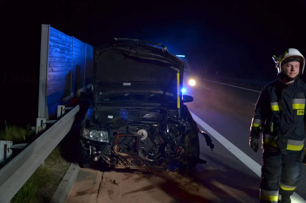 Pijany kierowca audii spowodował kolizję na obowodnicy Jarocina