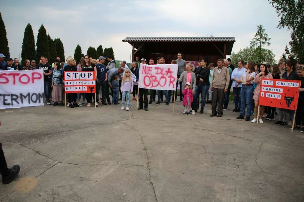 Protest przeciwko budowie ogromnej obowy w Kadziaku