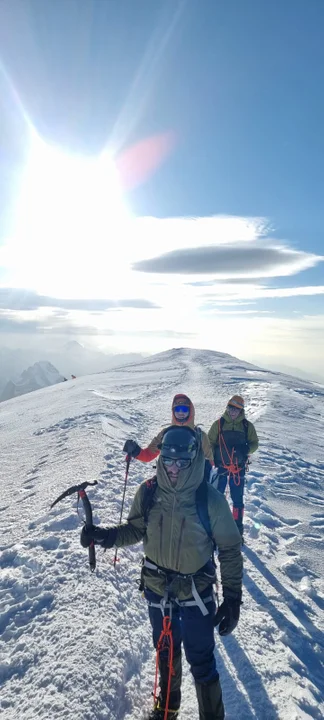 Ultramaratończyk Rafał Przybył z Bodzewka Pierwszego zdobył Mont Blanc