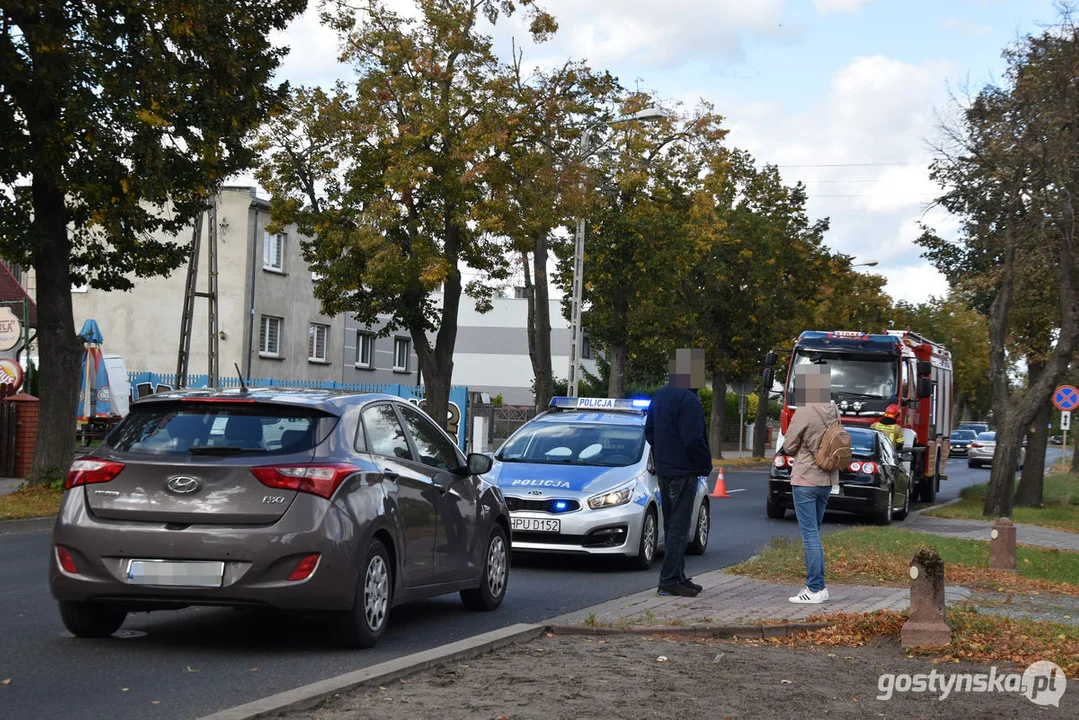 Niedzielny wypadek na ul. Wrocławskiej (DW434) w Gostyniu