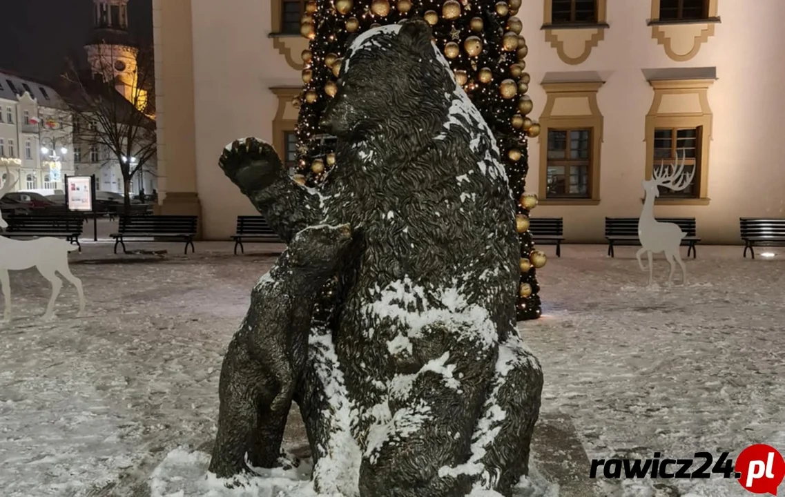 Pierwszy, tegoroczny śnieg w Rawiczu