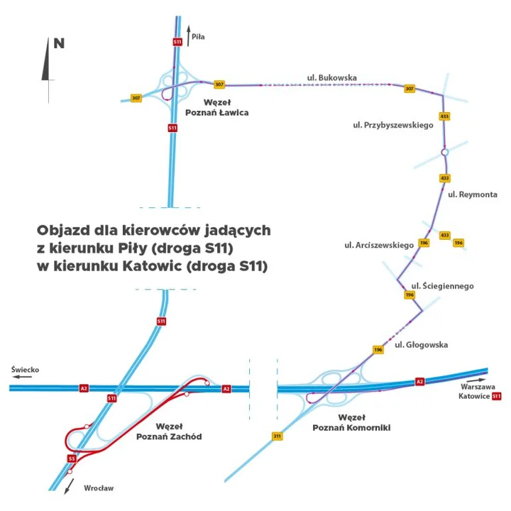 Remont węzła Poznań Zachód