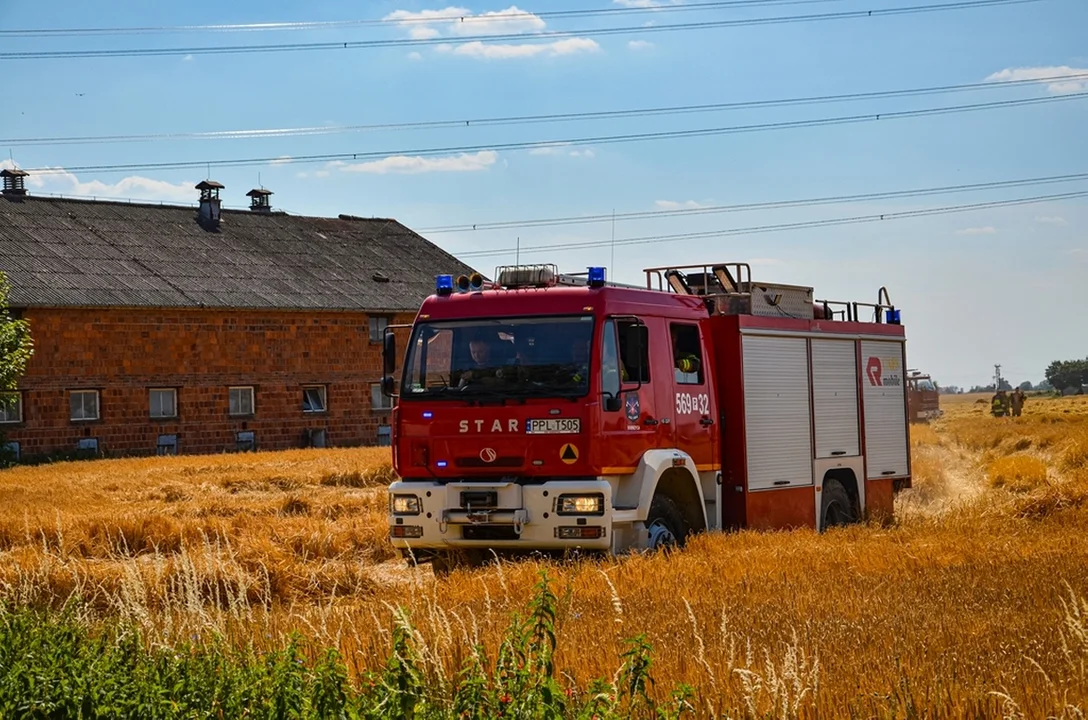 Pożar w miejscowości Trzebin